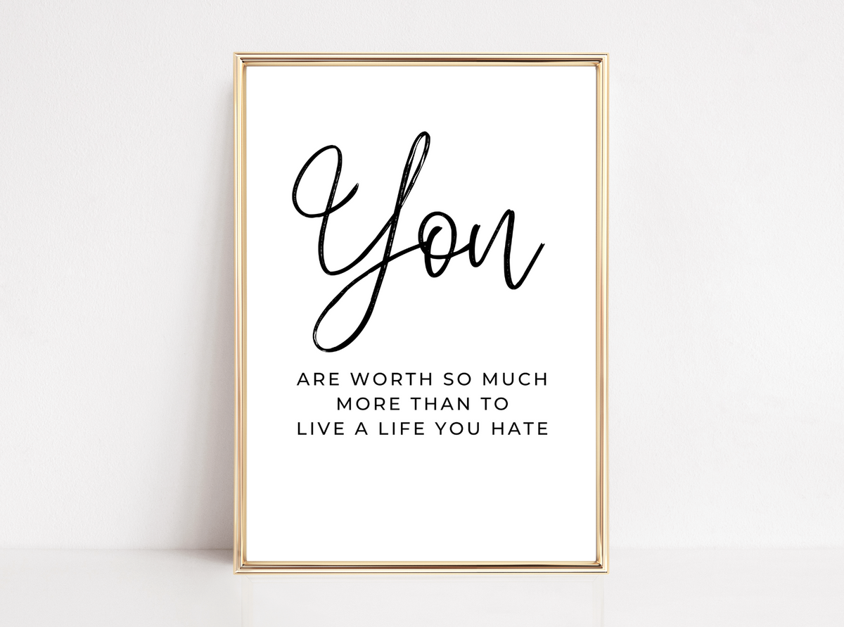 Motivational Wall Art Printable – Chasing Foxes Shop