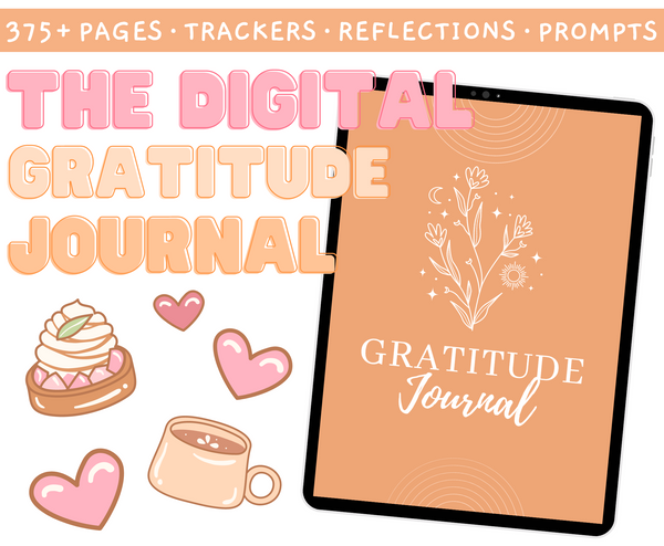 Digital Gratitude Journal {380+ Pages}
