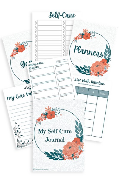 Self-Care Journal {205+ Pages}