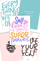 Loving Yourself Wall Art Bundle {10+ Pages}