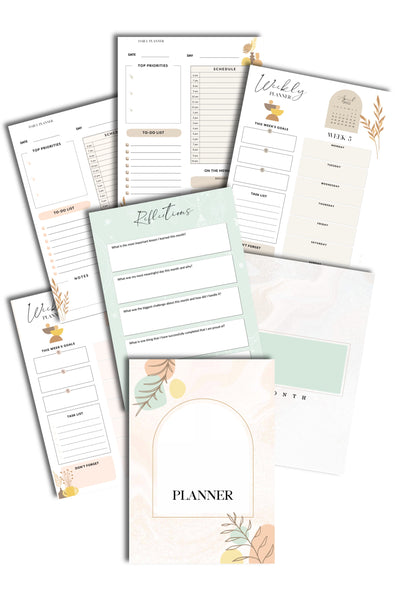 Blank Yearly Planner Template preview