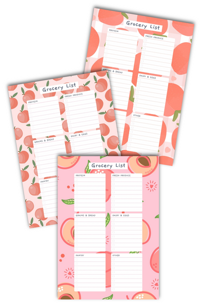 One Month Grocery List Bundle {25+ Pages}