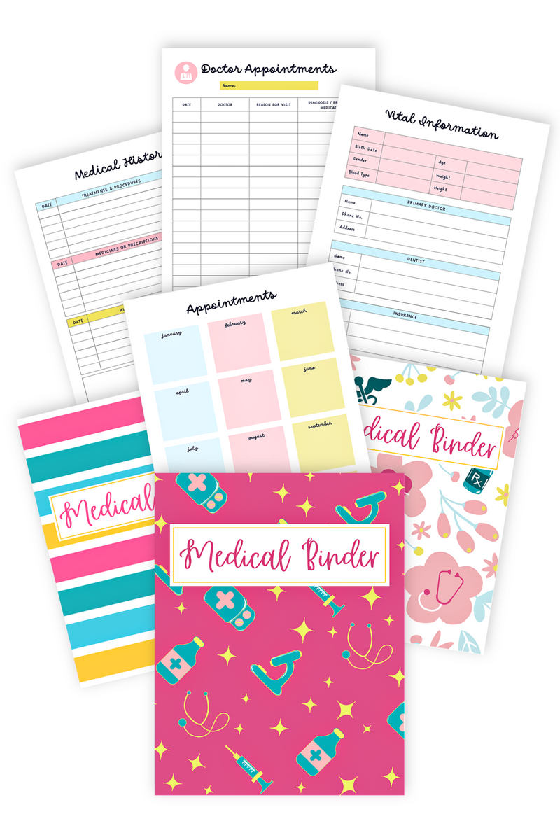 The Stress-DESTROYING Medical Binder {130+ Pages} – Chasing Foxes Shop