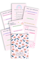 One Month Self-Reflection Planner {35+ Pages}