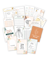 2023 & Undated Daily Planner w/ Gratitude Journal Bundle {1,500+ Pages}